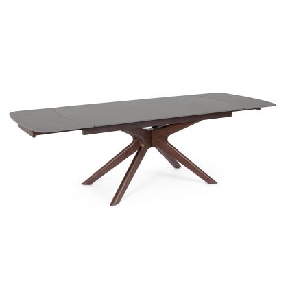Mesa Extensible Maritta Gris/Nogal