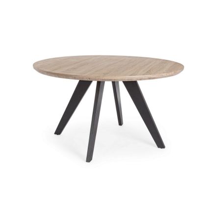 Mesa Henry Estilo Moderno Sobre Redondo Patas Metal, Ø134 Cm
