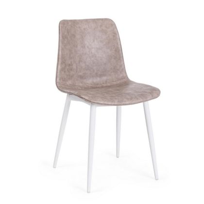 Silla Kyra Moderna Marrón Blanco