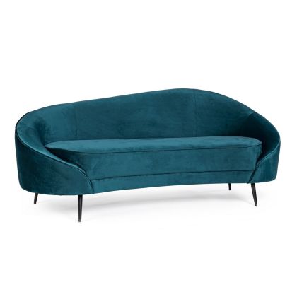 Sofá de Diseño Seraphin Azul Art Decó