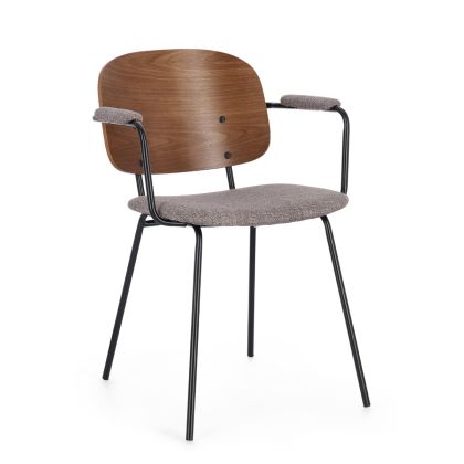 Silla Comedor Sienna Gris/Natural