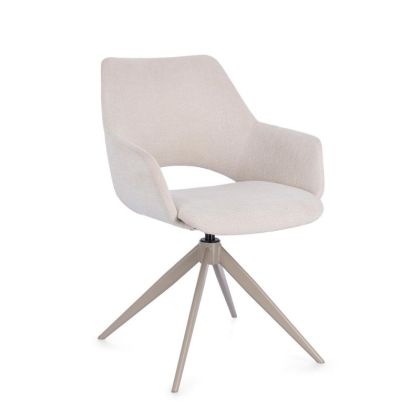 Silla Giratoria Vivian Gris Claro, 59'5 Cm