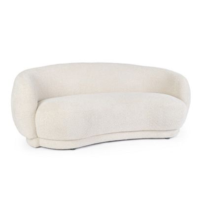 Sofá Tecla Tejido Bouclé Madera, 191 Cm