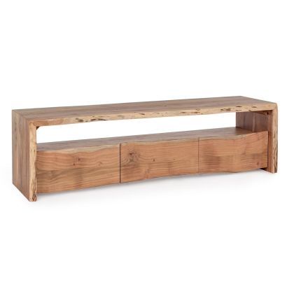 Mueble TV Bajo 3 Cajones Eneas Vintage  Natural