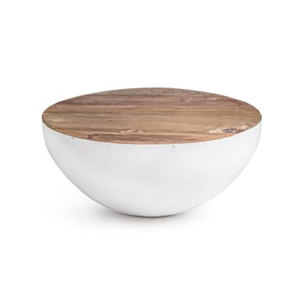 Mesa Centro Lancaster Blanco, Ø70 Cm