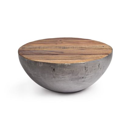 Mesa Centro Lancaster Gris, Ø70 Cm