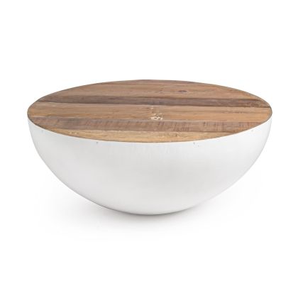 Mesa Centro Lancaster Blanco, Ø90 Cm