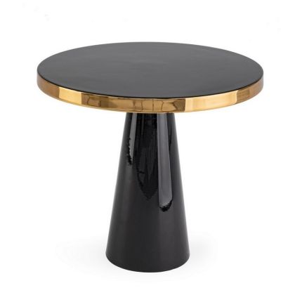 Mesa Auxiliar Redonda Nandika Acero, Ø 51 Cm
