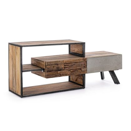 Mueble TV Manchester 2 Cajones Industrial 