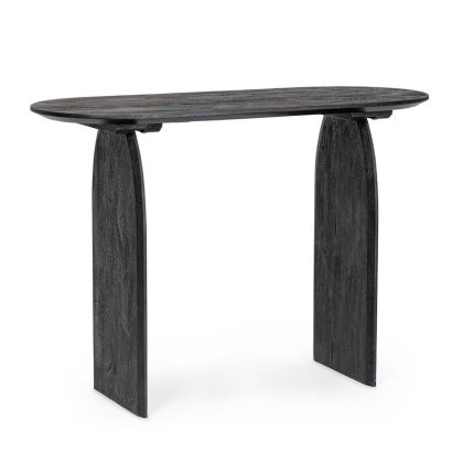Consola Monterrey Estilo Vintage Madera Mango Negro, 135 Cm
