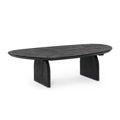 Mesa Centro Monterrey Estilo Vintage Madera Mango Negro, 135 Cm