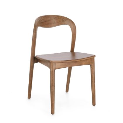 Silla Teca Acabado Natural, 47 Cm