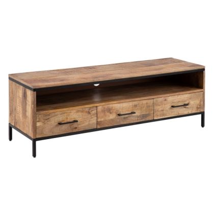  Mueble Tv vintage Madera Metal Natural 148 Cm