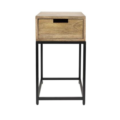 Mesa Auxiliar/Mesita Noche Parcq Natural Negro