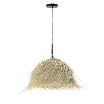 Lámpara de Techo Orgánica de Esparto Natural.