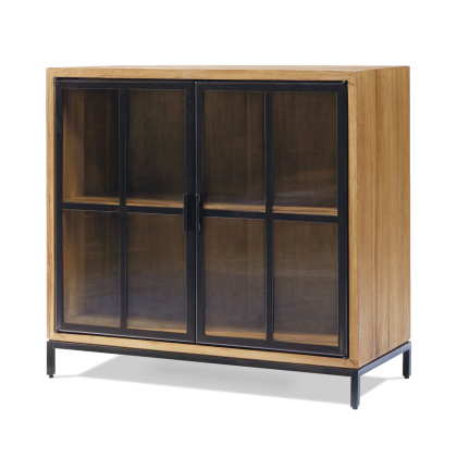 Aparador Pequeño Craft Madera Teca Acero, 92'50 Cm