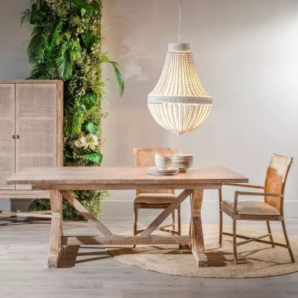 Mesa Comedor Natural Rozado, Callme Madera 200cm