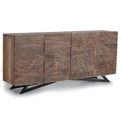 Aparador Estilo Moderno Diseño Étnico, 200 Cm