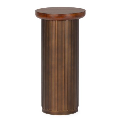 Mesa Auxiliar Mid-Century Modern de Madera en Nogal.