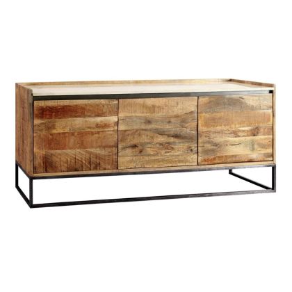 Aparador Madera Mango Mármol Metal, 175 Cm