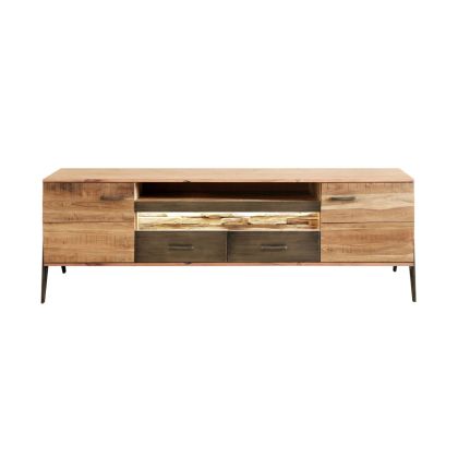 Mueble TV Acacia Metal Led, 175 Cm