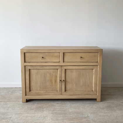 Natural Mango Wood Sideboard, 120 Cm
