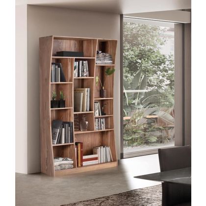 Libreria Madera Natural 13 Espacios, 200 Cm