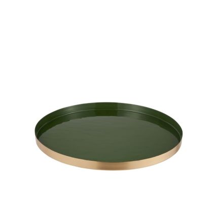 bandeja brill oro. verde