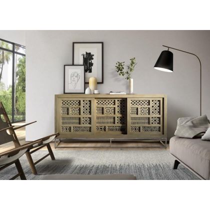Mueble Aparador Tallado Artesanal 
