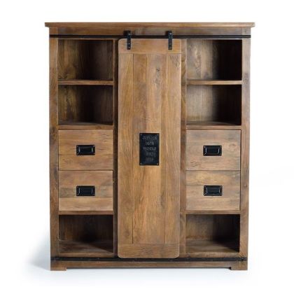 Alacena Mango Natural 1Puerta Metal, 170 Cm