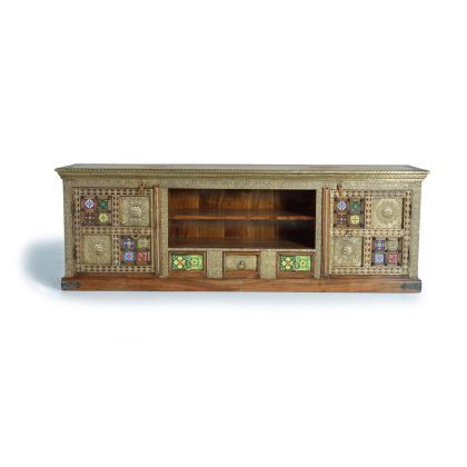 Mueble de TV Estilo Oriental Diseño Étnico 