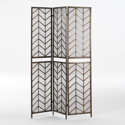 Gold Metal Room Divider 129x1x178