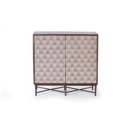 Aparador Mango Metal Nogal, 83 Cm