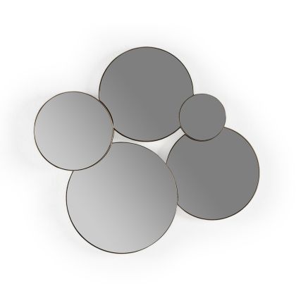 Espejo 67x3x62 Metal/espejo -- Dorado