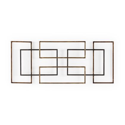 Escultura 112x3x46 Metal -- Dorado/Negro/Cobre