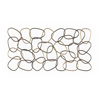 Escultura de Metal en Dorado y Cobre.