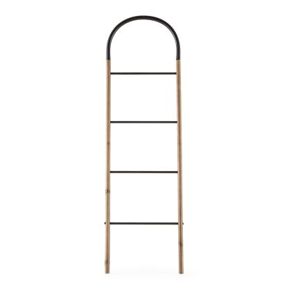 Ladder 49x3x170 Metal/Wood -- Black/Natural