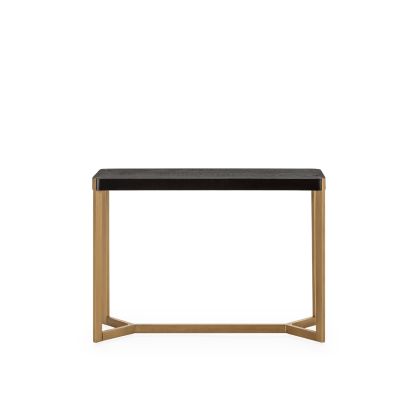 Console 108x36x76 Metal/Fir Wood -- Gold/Black