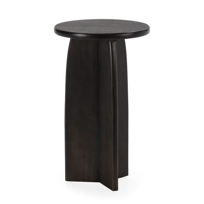 SIDE TABLE 36x36x61.5 BLACK WOOD