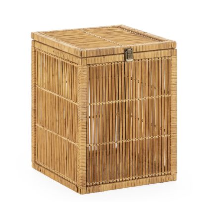 Cesto 40,5x40,5x51 Madera de Abeto/Bambú/Ratán -- Natural