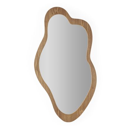 Espejo de Madera de Abeto en Natural, 47 Cm.