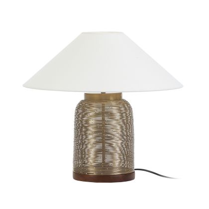Table Lamp without shade 19x19x35 Gold Metal