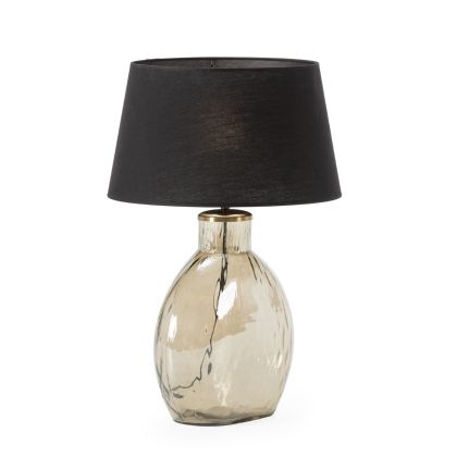 Table Lamp without shade 30x7x30 Grey Glass