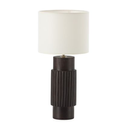 Table Lamp without shade 13x13x40.5 Mango Wood/Metal
