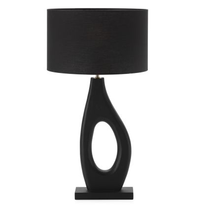 Table Lamp without lampshade 23x12x57 Mango Wood/Metal -- Black/Gold