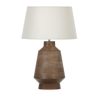 Table Lamp without shade 24x24x43 Mango Wood -- Natural/Washed Grey