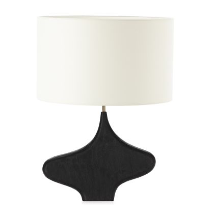 Table Lamp without shade 48x8x49.5 Mango Wood -- Black