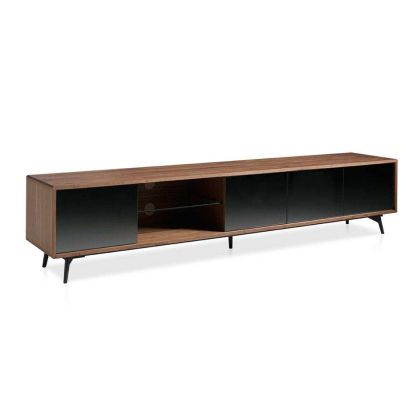 Mueble Tv Diseño Moderno Espejo Madera, 240 Cm