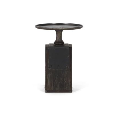 Mesa Auxiliar Madera Recuperada Metal, 62 Cm