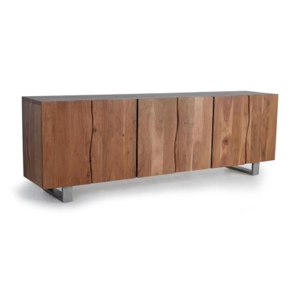 Aparador 6 Puertas Madera Irregular Metal, 220 Cm